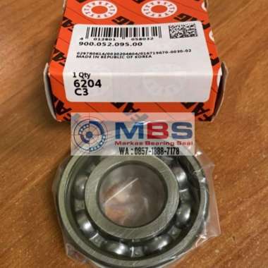 BALL BEARING 6204 C3 MERK FAG ASLI 6204C3