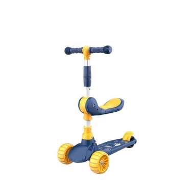 OEM ONE-M290 Mainan Anak Skuter Otoped Sepeda Duduk 3 Roda 2in1 Ada Musik Lagu Lampu Scooter Anak ro