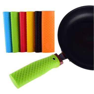 Gagang Silicone Anti Panas Wajan / Panci / Frypan Anti Selip Orange
