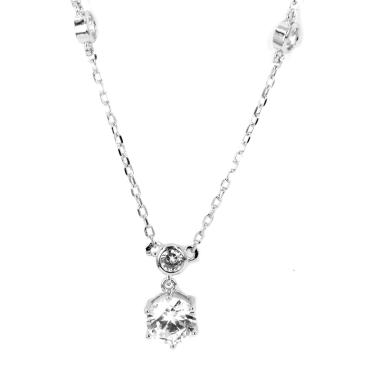Dparis Silver Zircon Kalung Wanita