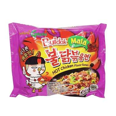Promo Harga Samyang Hot Chicken Ramen Buldak Mala 135 gr - Blibli