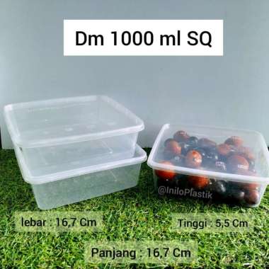 Thinwal DM 1000ml SQ / Thinwall Kotak Plastik 1000 ml [1pack]