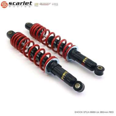 SHOCK BREAKER SCARLET RACING BELAKANG 8989 UK 360MM Merah