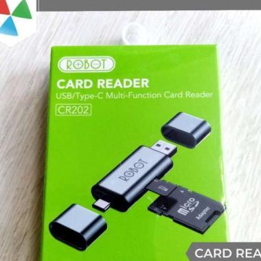 CARD READER ROBOT CR202 USB/TYPE-C MULTI-FUNCRION CARD READER