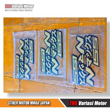 Stiker Motor Nmax 155 Japan Version Timbul TRG High Quality Kuning