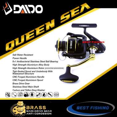 REEL DAIDO QUEEN SEA SALTWATER RESISTANCE UKURAN 4000 6000 8000 4000