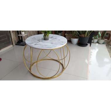 Meja Tamu Minimalis Ruang Tamu /Furniture meja tamu / meja teras / Coffee Table / Meja Bulat Bulat M