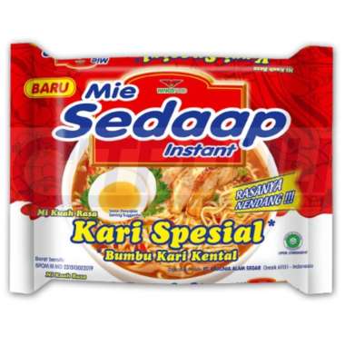 Promo Harga Sedaap Mie Kuah Kari Spesial 75 gr - Blibli
