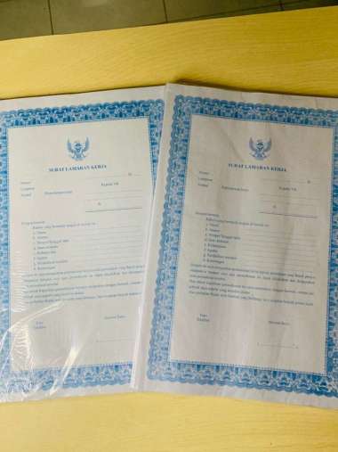 Formulir surat lamaran kerja 1 pack