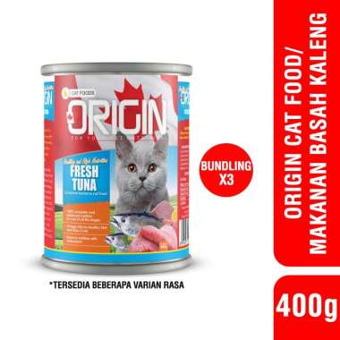 Paket Bundling Origin Kaleng 400gr 3PCS - Makanan Basah Kucing