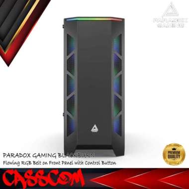 Gaming Case Paradox Blackburn 1 fan argb - Case ATX