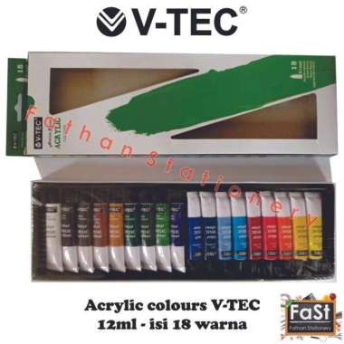 Jual V-Tec Acrylic Colour 1 set tipe Metallic/Cat Akrilik Metallic - Kota  Malang - Pard Art