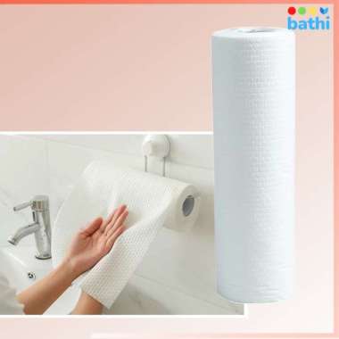 BATHI Tisu Dapur Gulung Kertas 50 Lembar Disposable Kitchen Paper Towel Polos