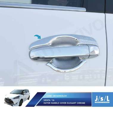 JSL Mangkok Pintu Sienta Outer Handle Elegant CHROME