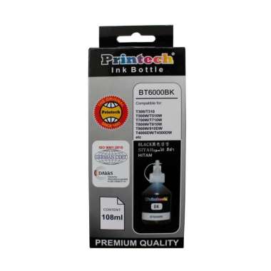 Printech Tinta Printer Brother T Series Black / Hitam [108 ML] Black