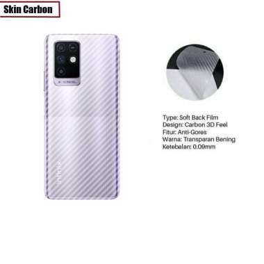 Promo Garskin Infinix Note 10 / Note 10 Pro Skin Clear Carbon Hydrogel Back Cover Infinix Note 10 Pro