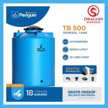 Penguin Tangki | Toren | Tandon Air TB 500 5000 liter. BIRU MUDA