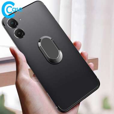 Premium Silicone Case Asus Zenfone 9 Ring Standing