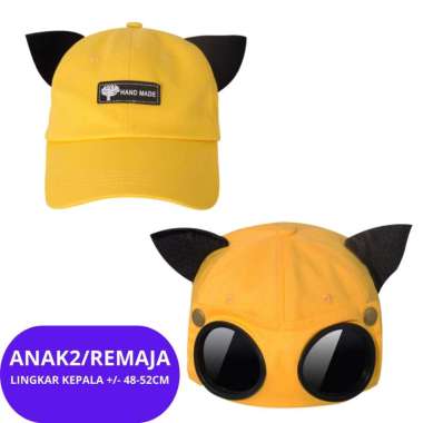 Baseball cap : GOGGLES KID EAR CAP - Topi baseball topi pria topi wanita topi capung topi pilot avia