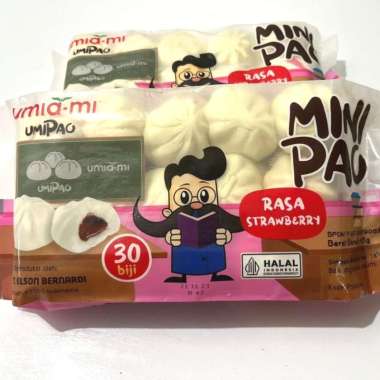 Umiami Minipao Strawberry isi 30 / Minipao Stroberi