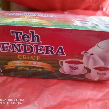 Teh Bendera celup isi 25 kantong