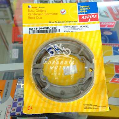 Aspira Kampas Rem Belakang Vario Beat KVB Tromol Scoopy Spacy BLACK