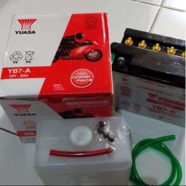Yuasa YB7A Aki Motor Thunder 125 Basah
