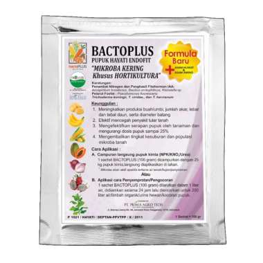 Bactoplus  Pupuk Hayati [100 Gram/Non Kimia] MULTICOLOR