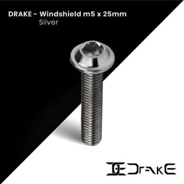 Drake Titanium Baut Windshield/Visor/Tameng Motor/Baut Body warna Gold