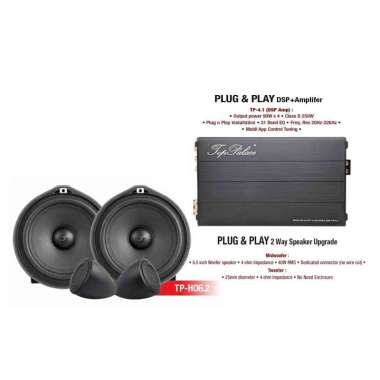 Top Palace Paket Audio Mobil Premium Upgrade for Honda - Hitam [DSP Processor/ Speaker Set] Hitam