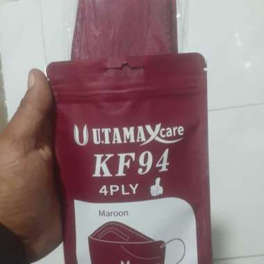 masker kf94 utamax care maroon