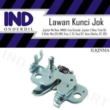 IND Onderdil Engsel Dudukan Lawan Kunci Jok Dalam Mio M3 125-Z-S-Fino-Fino Grande SILVER