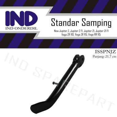 IND Onderdil Standar Jagang Samping Motor for Yamaha Vega ZR 110/ Vega ZR 115/ Vega RR HItam