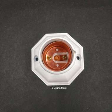 Fitting / Piting Lampu Bohlam Plafon Duduk Motif Bunga Simpel Kecil ( Dexta 512 )