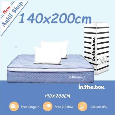 SPRING BED inthebox X size 140x200x27 (Custom size) KASUR IN THE BOX 140 x 200 Putih