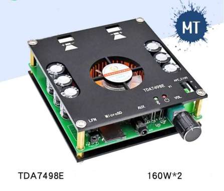 Bluetooth 5.0 digital Power amplifier 2*160W TDA7498E (035)