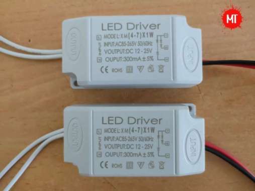 LED Driver Casing Plastik (4-7)*1W/1 Watt 300 mA