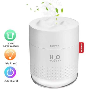 SINYO'S USB H2O Portable Cool Mist Humidifier  with LED [ 500 mL] PUTIH