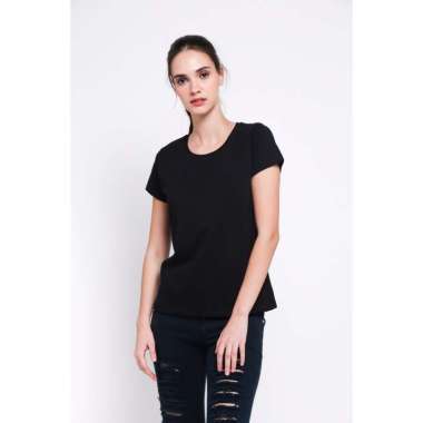 VM Kaos Polos Wanita Lengan Pendek L HItam