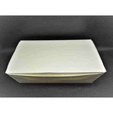 Lunch Box Kertas L , Paper Box Size Large (25 pcs) PUTIH