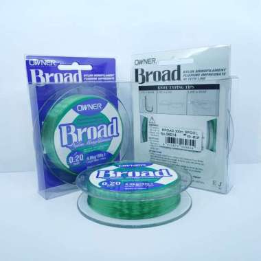 Senar Pancing Owner Broad 0.20 mm 9 Lb 4 Kg 300 M BA01310 green - blue