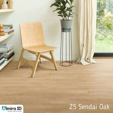 [Lembaran] Vinyl Lantai Kayu Parket USA STANDAR PREMIUM Stiker 2 mm Anti Gesekan Instant Marvel Taha