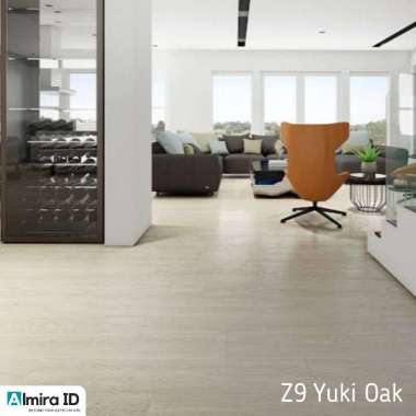 [Lembaran] Vinyl Lantai Kayu Parket USA STANDAR PREMIUM Stiker 2 mm Anti Gesekan Instant Marvel Taha