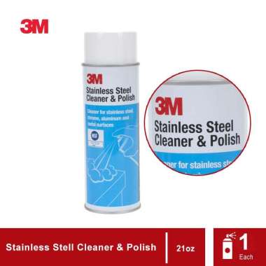 3M Stainless Steel Cleaner and Polisher 21Oz - Cairan Pembersih Stainless Biru