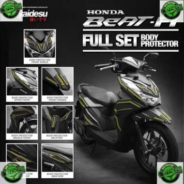 Cover Protector Stiker Pelindung Bodi Anti Gores Motor BEAT 2020-2022 Deluxe/Street Body Protector F