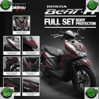 Cover Protector Stiker Pelindung Bodi Anti Gores Motor BEAT 2020-2022 Deluxe/Street Body Protector F