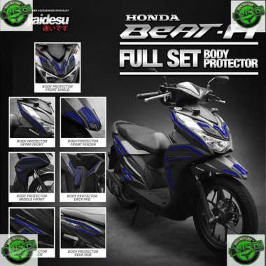 Cover Protector Stiker Pelindung Bodi Anti Gores Motor BEAT 2020-2022 Deluxe/Street Body Protector F