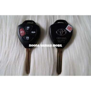 noona variasi mobil Casing Kunci Mobil for Innova - Fortuner [4 tombol] BLACK