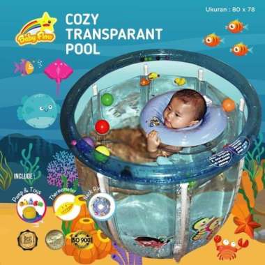 Baby Flow Baby Spa Cozy Transparant Pool 80 x 78 cm Kolam Renang Bayi