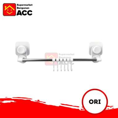 Waterplus TBR-033 Corner Towel Bar w/ Hook